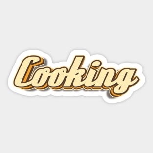 Cooking typography Sticker